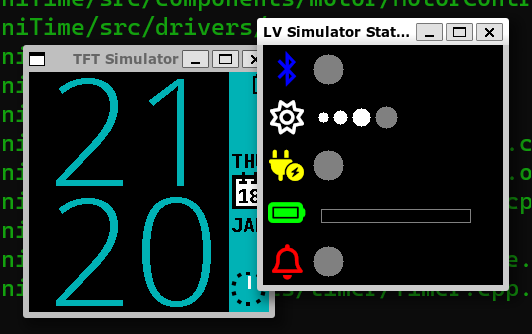 InfiniSim running